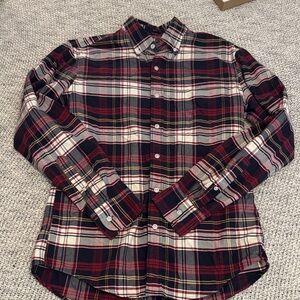 J.Crew Men’s Flex Oxford Plaid Button-Down Shirt – Size Medium Slim Fit